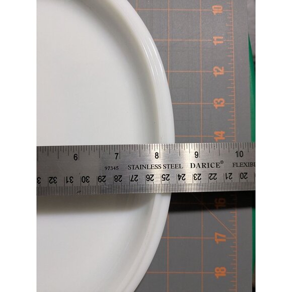 Vintage Pyrex Blue Snowflake Garland Oval Lid 12.75" White Glass Replacement - Picture 10 of 15